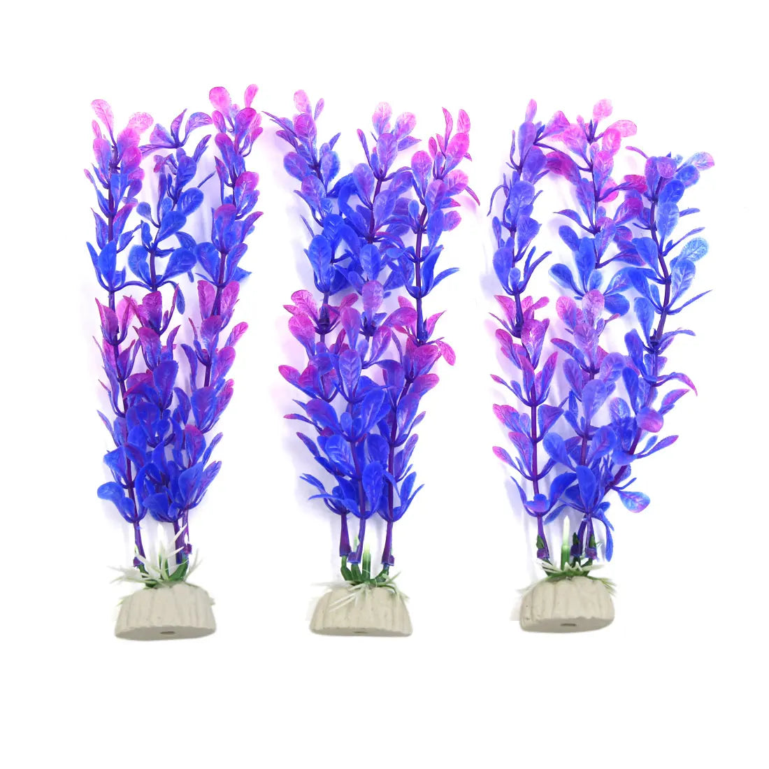 UXCELL 3/4/5/6/8/9 Pcs Artificial Aquarium Plants Grass Water Weeds Ornament Fish Tank Plant Flower Grass Decor Accessories
