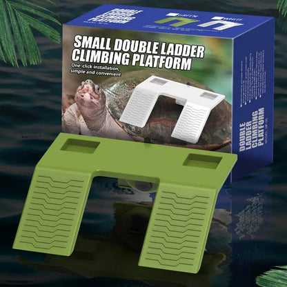 Turtle Basking Ladder Turtle Habitat Turtle Climbing Ramp Turtle Dock Floating for Reptile Terrarium Aquarium Accessory