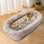 Dog bed for humans Short plush for large people, dog bed Adult kennel Removable pet nest