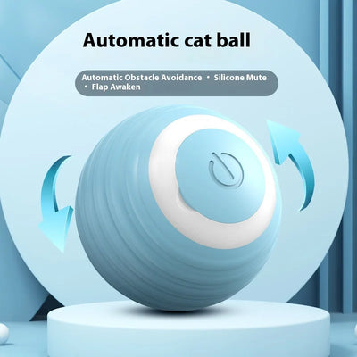 Pet automatic cat teasing ball cat toy for self fun and relaxation, rolling ball pet gravity cat toy