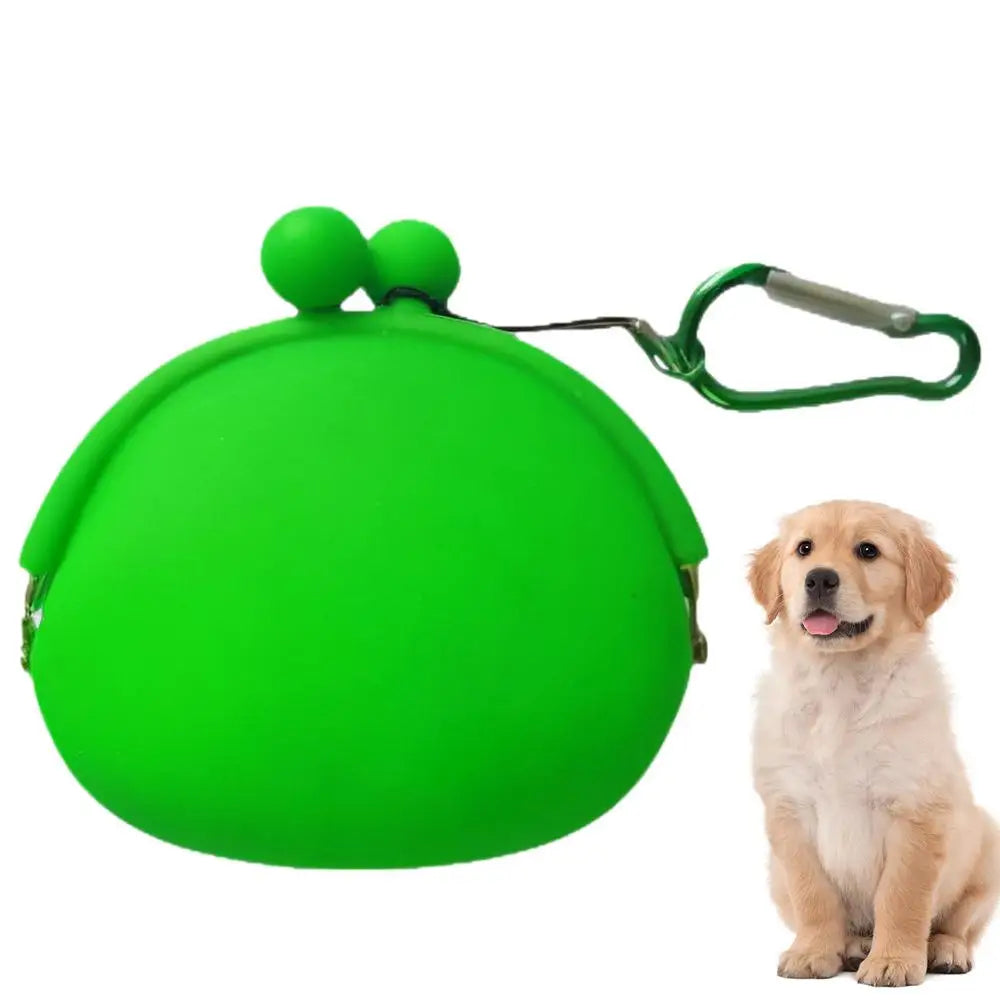 Silicone Dog Treat Pouch Dog Treat Training Pouch Dog Treat Carrier Holder Puppy Treat Snack Bag For Outdoor Walking Supply