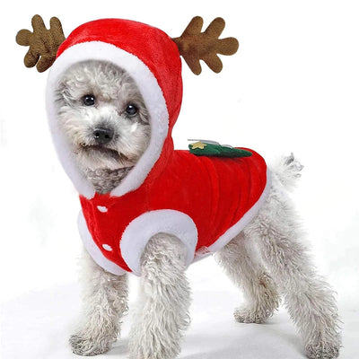 Christmas Pet Clothes Dog Cat Hoodies Autumn Winter Warm Coat for Small Medium Dogs Jacket Sweater Puppy French Bulldog Clothing