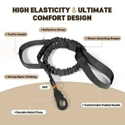 Tactical Dog Collar Leash Nylon Walking Training Pet Collar Set for Medium Large Dogs German Shepherd Dog Collar with Handle