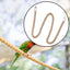 Parrot Rope Parrot Cage Toy Bird Perch Stand Bird Parrot Chewing Toy for Parakeet Conures Cockatiels Budgie Primary Color