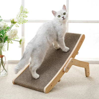 Cat Scratcher Wooden Frame Detachable Scrapers Bed 3 In 1 Cat Scratch Board Toys Training Grinding Claw for Cats Lounge Bed