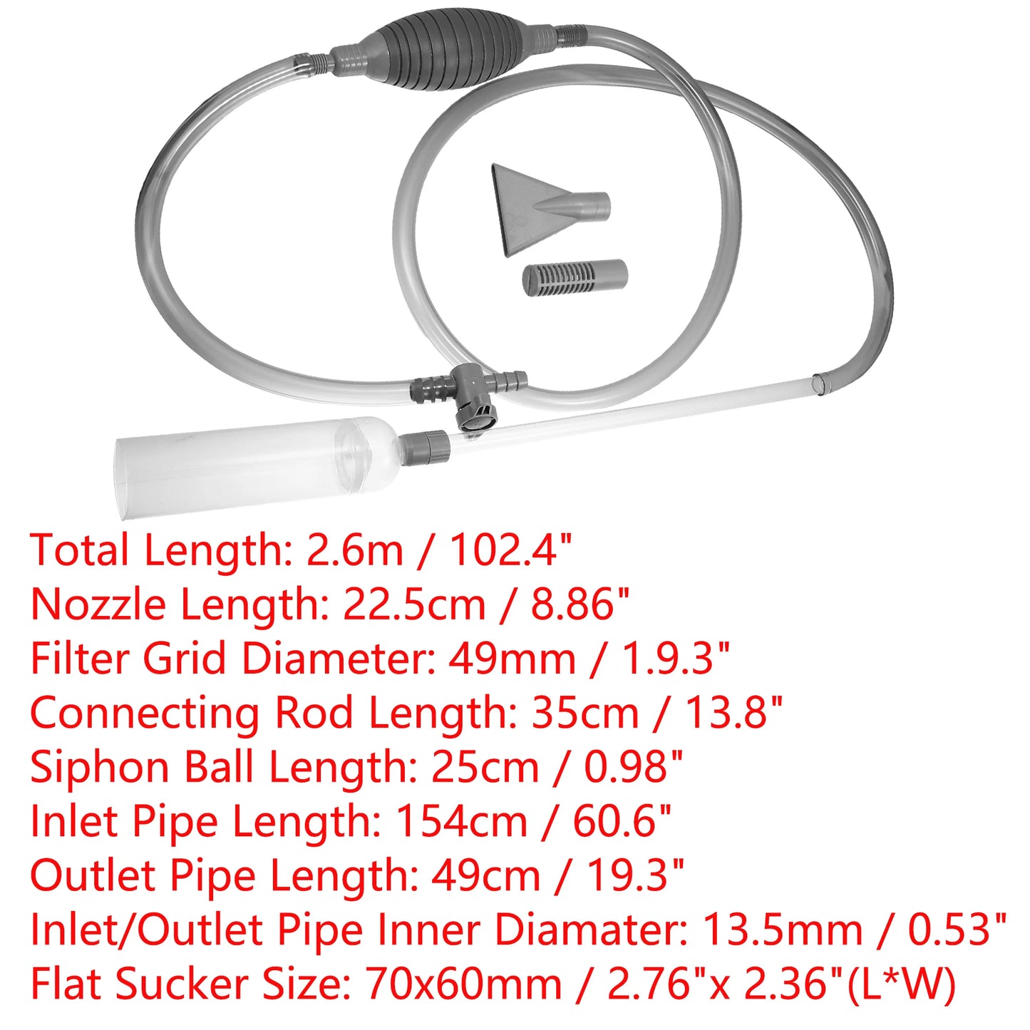 UXCELL Aquarium Water Change Kit Fish Tank Siphon Long Hose Parts Vacuum Cleaner Water Pump Gravel Filter Tools Accessories Set