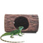 Reptile Tree Hide Resin Lizard Sleeping Cave Hollow Simulation Log Hide Waterproof Habitat Shelter Decor Realistic Tank Decor