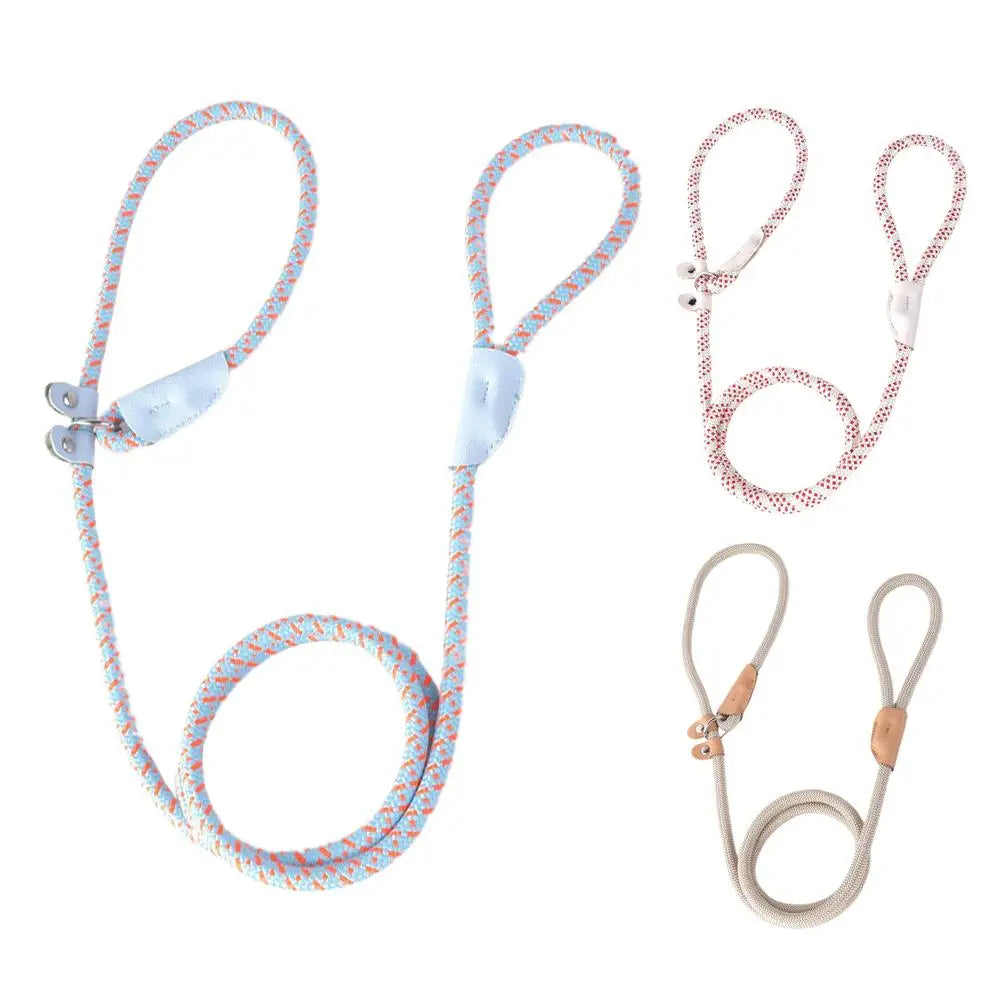 Dog Leashes Nylon Pet Leashes Heavy Duty Rope Leashes Mountain Climbing Rope Dog Leashes For Any Pets Playing Camping Beach Lake