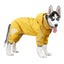 Dog Raincoat Waterproof Reflective Hooded Pet Rain Jacket 4 Legs Lightweight Rain Poncho Clothes for Small Medium and Large Dogs