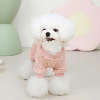 Luxury Fashion Thermal Fleece Dog Pajamas Onesie Winter Puppy Jumpsuit Poodle Chihuahua Yorkie Boy Dog Clothes for Small Dogs