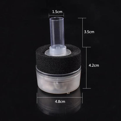 Mini Aquarium Sponge Filter Fish Tank Shrimp Pond Air Pump Biochemical Sponge Filter Aquarium Filtration Filter BioSponge Filter