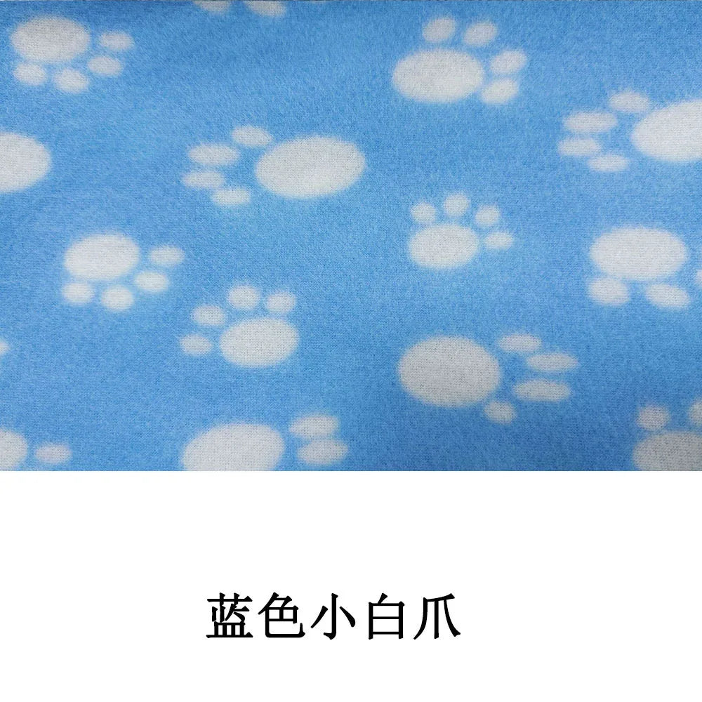 Pet Blanket Super Soft Dog Blanket with Cute Paw Print Warm Puppy Blanket Mat Bed Cover for Large Dogs Kitten Cat Small Animals