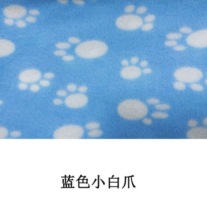 Pet Blanket Super Soft Dog Blanket with Cute Paw Print Warm Puppy Blanket Mat Bed Cover for Large Dogs Kitten Cat Small Animals
