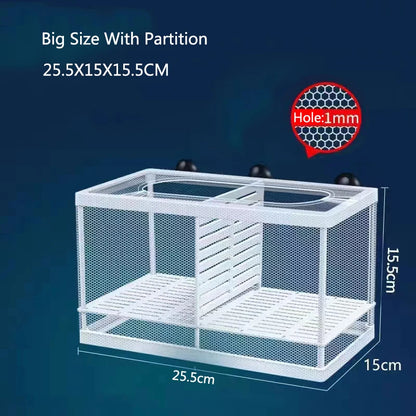 Plastic Aquarium Fish Breeding Isolation Box Fish Tank Aquarium Breeder Hatching Incubator Fish Tanks Isolator Accessories New