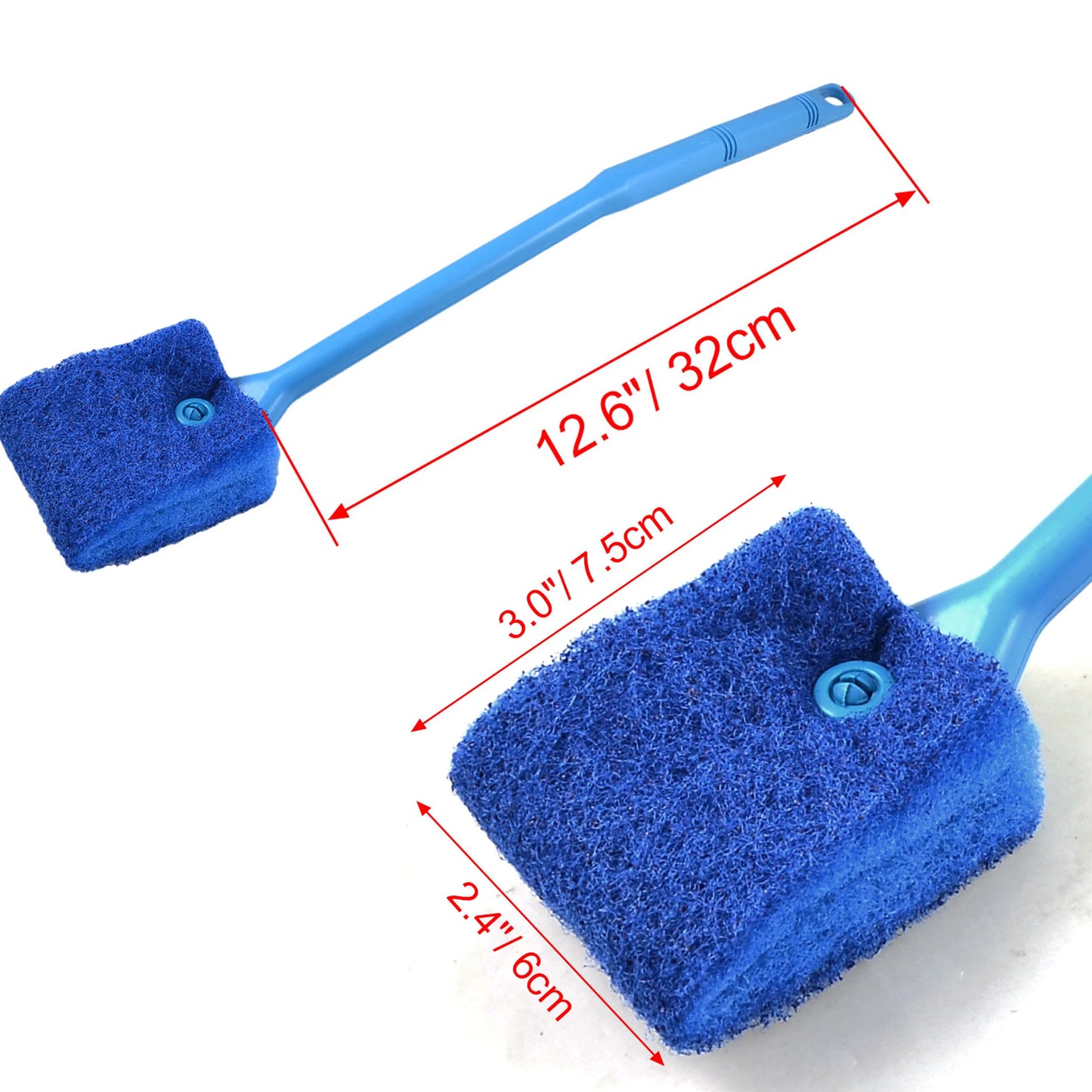 UXCELL Aquarium Cleaning Brush Double Sided Head Sponge Household Window Glass Algae Cleaner Scrubber Fish Tank Clean Tools