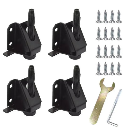 Adjustable Leg Leveler 4PCS Adjustable Furniture Leveling Feets Furniture Leveler Legs Adjustable Furniture Levelers With Screws