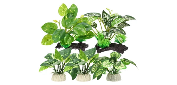 UXCELL Aquarium Artificial Plants Simulation Water Weeds Decorative Aquarium Decor Sets for Fish Tank Decoration Accessories