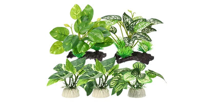 UXCELL Aquarium Artificial Plants Simulation Water Weeds Decorative Aquarium Decor Sets for Fish Tank Decoration Accessories