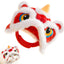 Hats For Cats Cute Plush Cat Hat Pet Costumes Chinese New Year Costume Soft Warm Lion Dance Clothes For Cat Puppy Dog Holiday