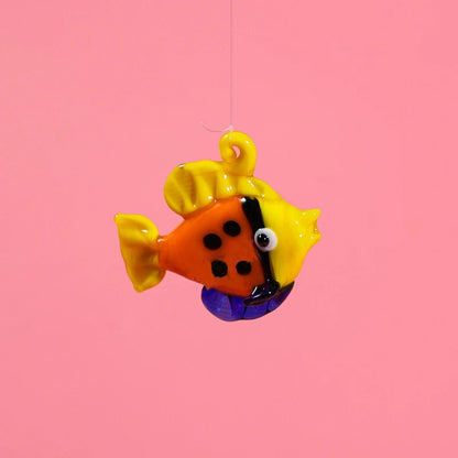 Artificial Glass Fish Small Tropical Fish Simulation Vivid Landscape Glass Fake Fish Floating Aquarium Ornament Decoration