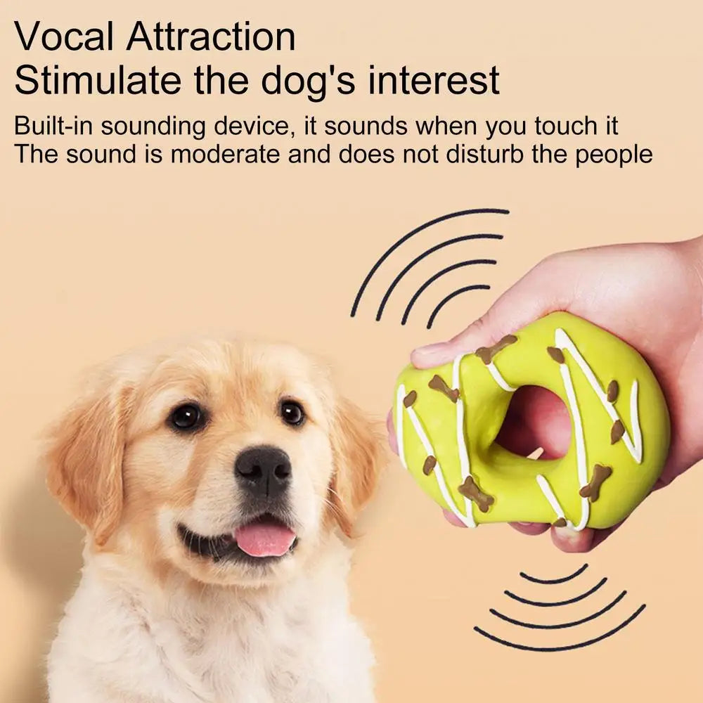 Dog Squeaky Toy Assorted Donut Dog Toy With Squeakers Soft Pet Toy For Puppy Durable Dog Toy For Exercise Chewing Ability And