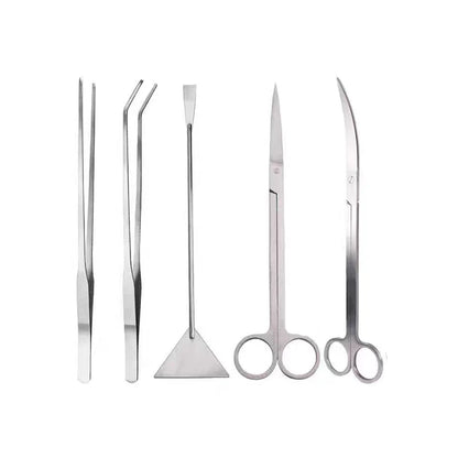 Stainless Steel Aquarium Tank Tools Kit Fish Tanks Aquatic Plants Grass Scissor Tweezers Shovel Kit Aquarium Maintenance Tools