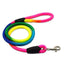 1Pcs Rainbow Nylon Dog Leash Training Dog  Personalized Leash Lead Strap Collar 130cm High Quality Dog Harness Color Randomly