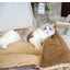 Cats Beds for Winter Warm Accessories Kitten Houses Dog Bed Basket Mat Things Cushions House Puppy Goods Pet Supplies