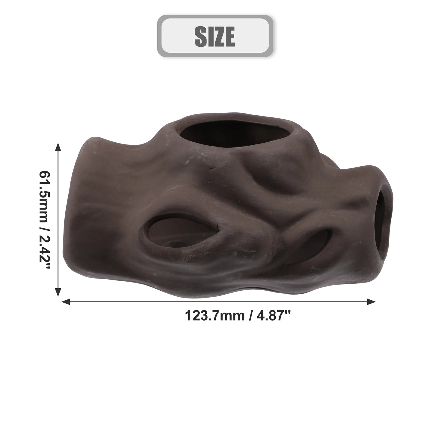 UXCELL Aquarium Hideaway Rock Cave Decoration Parts Resin Fish Shrimps Shelter Pottery House Canister Fish Tank Accessories