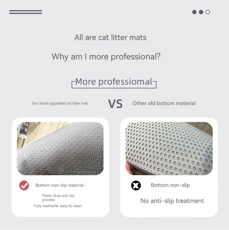 Waterproof EVA Cat Litter Mat 60*90cm EVA Double Layer Pet Litter Box Mat Non-slip Sand Cat Pad Cat Litter Cleaning 6 Colors