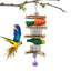 Bird Chew Toys Parrot Teething Toy Cuttlefish Bone Chewing Toys Braided Carrots Molar Stone Cultivate Foraging Instincts Molar