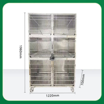 304 stainless steel dog cage multi-layer pet display cabinet display cage pet store foster cage pet hospital inpatient cag
