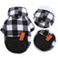 Plaid Dog Hoodie Pet Dog Clothes Sweaters With Hat And Pocket Design Autumn Winter Windproof Dog Clothing For Small Medium Dog