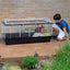 Rabbit Cage CASITA 120, Guinea Pigs Small Animals, Rounded Openable Roof, with Accessories