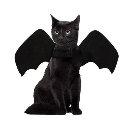 Cool Wings Black Bat Creative Pet Dog Clothes Halloween Transformation Costume Suitable For Festivals And Parties Dog Dress Up