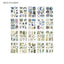 JIANQI 20 pcs PET Die cut Stickers book Plant Flower Label Decorative handmade Scrapbooking Material Diary Album Craft Supplies