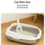 Semi-enclosed Litter Box Spatter-proof Cat Toilet Large Kitten Cleaning Supplies Large Cat Poop Bowl Pet Bupplies