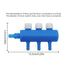 Fish Tank Air Splitter Fish Tank Air Pump Splitter Valve Aquarium Air Flow Control Lever Valve Distributor Splitter Airline Tube