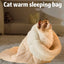 New Creative Pocket Cat Nest Semi-enclosed Pet Sleeping Bag Lambswool PP Cotton Warm And Comfortable Cat Sleeping 44/54cm Bag