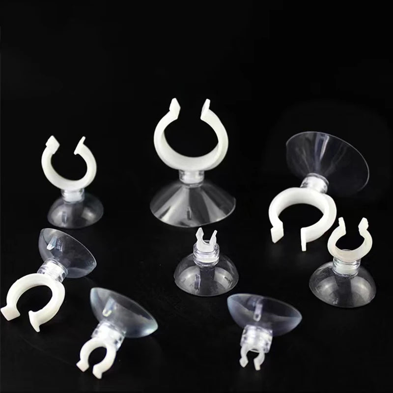 5pcs/10pcs Aquarium Suction Cup Air Tube Holder Sucker for Fish Tank Pump Oxygen Air Tube Fixing Clip  Aquarium Accessories