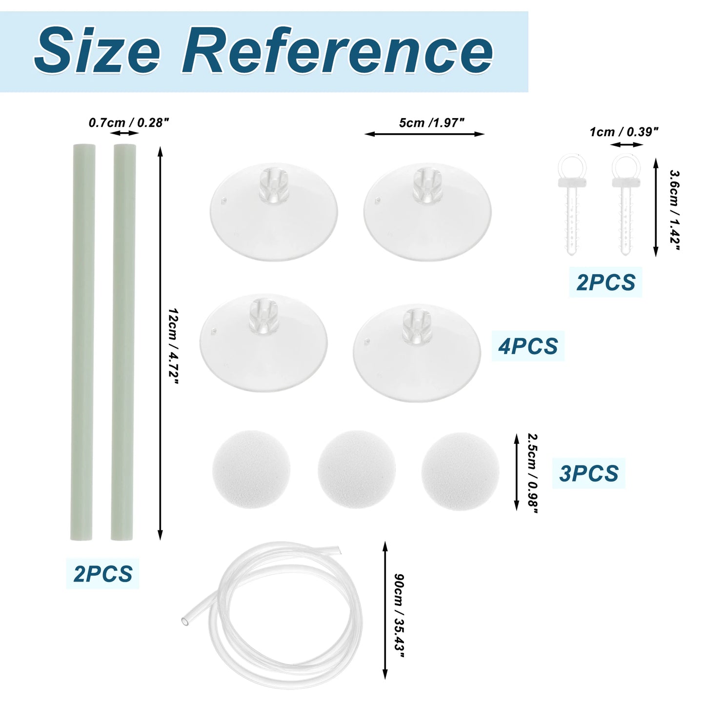 UXCELL Aquarium Floating Plant Corral Floating Plant Fence for Aquarium with Suction Cups Aquarium Floating Plant Fence