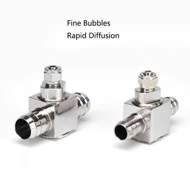 Metal ﻿Aquarium CO2 External atomizer, with bubble counter atomizer, super diffuser outside the fish tank, for aquatic plants