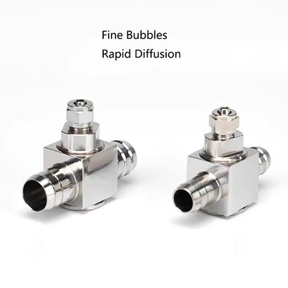 Metal ﻿Aquarium CO2 External atomizer, with bubble counter atomizer, super diffuser outside the fish tank, for aquatic plants