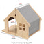 Cat Tree Wall Mounted Wooden Climbing Frame Cat House Cat Bridge Scratching Post and Ladder Wall Playground for Kitten Play Rest