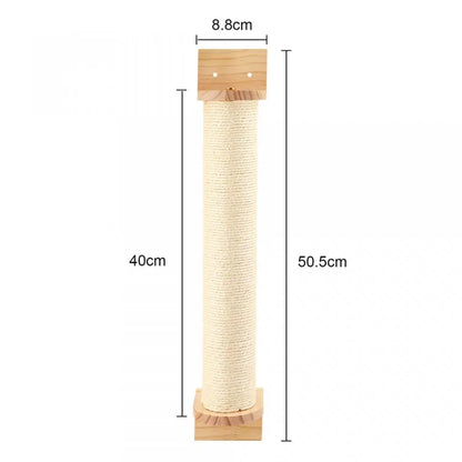 Cat Wall Mounted Furniture Hammock Climbing Shelves Cat Scratching Post Wooden Stairway Shelves Sisal Ladder Cat Climbing Frame