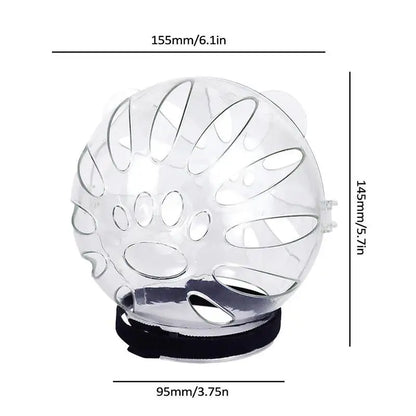 Transparent Cat Muzzle Anti Bite Transparent Cat Head Cover Breathable Clear Pet Accessories With Magical Sticker Cat Bubble Muz