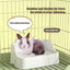 Large Capacity Pet Toilet with Buckle for Guinea Pigs Dangling Square Small Pet Litter Box Pet Cleanging Tools