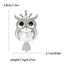 Rhinestone Owl Brooch for Women Unisex Glass Animal Pin Bird Lapel Pins Banquet Party Backpack Gifts Jewelry Accessories