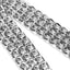 3 Rows Stainless Steel Dog Chain Collar Strong Metal Dog Chain Slip Pinch Choke Collar for Walking and Training Pet Pit-bull Dog