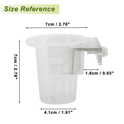 UXCELL Aquarium Plant Holder Fish Tank Accessories Decorations Plants Pot Clear Plant Holder Aquatic Plant Pot for Fish Tank